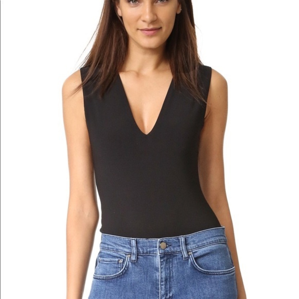 Alice + Olivia Black Marley Bodysuit Size Small